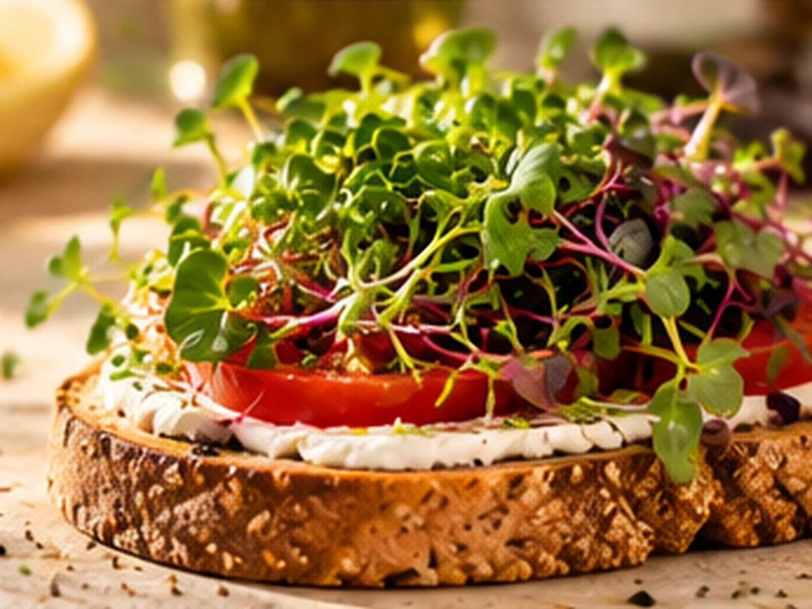 Microgreens added to an everyday meal